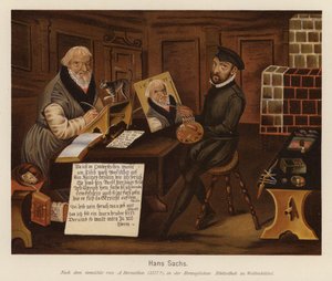 Hans Sachs, deutscher Meistersinger, Dichter und Dramatiker