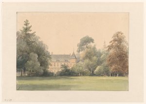 Ansicht auf das Alte Loo von Andreas Schelfhout