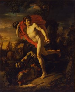 Die heldenhafte Tat eines jungen Mannes in Kiew im Jahr 968, 1810 von Andrei Ivanovich Ivanov