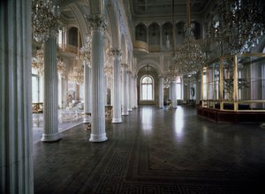 Ansicht des Pavillons des Kleinen Eremitage, entworfen von Andrei Ivanovich Stakenschneider, 1850-1858