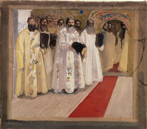 Das Warten auf den Zaren von Andrei Petrovich Ryabushkin