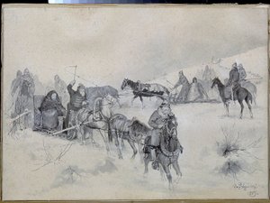 Martha Boretskaya (oder Marfa Posadnitsa oder Martha die Bürgermeisterin) von Andrei Petrovich Ryabushkin