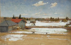 Tumenevs Anwesen, ca. 1890-95 von Andrei Petrovich Ryabushkin