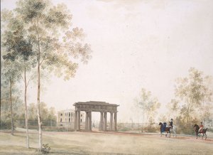 Tor zum Park in Tsarskoye Selo, nach 1821 von Andrei Yefimovich Martynov