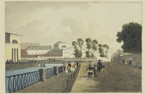 Das Apraksin-Haus am Fluss Fontanka, 1821-1822 von Andrei Yefimovich Martynov