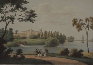 Ansicht des Hauptpalastes von Gattschina von Andrei Yefimovich Martynov