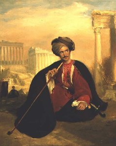 Porträt von George Cumming in einem türkischen Kostüm