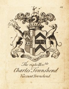 Wappen des hochverehrten Charles Townshend, 2. Viscount Townshend