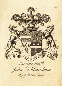 Wappen des Hochwohlgeborenen John Ashburnham, Lord Ashburnham von Andrew Johnston