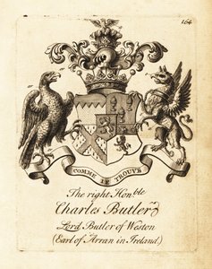 Wappen des hochverehrten Generalleutnants Charles Butler