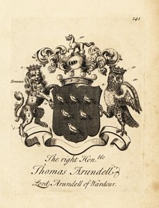 Wappen des Hochwohlgeborenen Thomas Arundell, Lord Arundell of Wardour, 7. Baron Arundell of Wardour