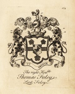 Wappen des Hochwohlgeborenen Thomas Foley, Lord Foley