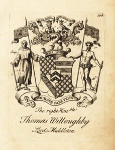 Wappen des hochverehrten Thomas Willoughby, Lord Middleton