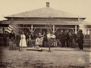 Tafel 11. General Grant und Gefolge bei Fort Sanders, 1869 von Andrew Joseph Russell