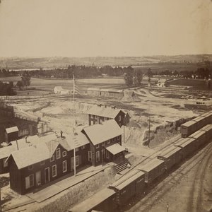 Eisenbahngelände, Alexandria, Virginia von Andrew Joseph Russell