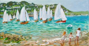Boote jagen, Salcombe, 2018
