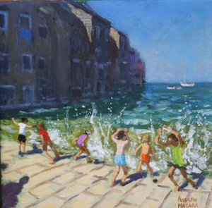 Uferpromenade, Rovinj, Kroatien