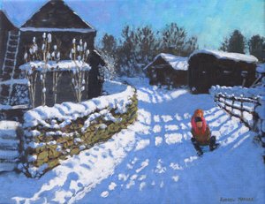 Schlittenfahren, nahe Wintercroft Lane bei Dovedale und Thorpe. Ashbourne, 2021 von Andrew Macara