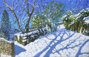 Frühling Schnee, Wirksworth, Derbyshire von Andrew Macara