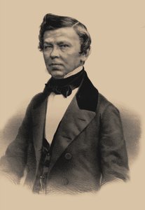 Porträt des Dichters Vladimir Grigoryevich Benediktov 1807-1873, 1870 von Andrey Mikhaylovich Lushev