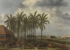 Das Schloss von Batavia, 1661 von Andries Beeckman