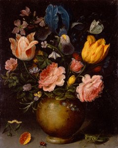 Blumenstudie mit Insekten