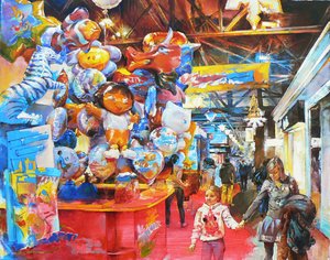 Bunte Marktballons