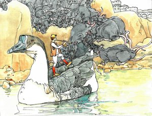 Reise der Gans des Rattenfängers