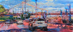 Lebhafte Stadtbrücke von Andrii Kutsachenko