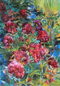Lebhafte Gartenblüten von Andrii Kutsachenko