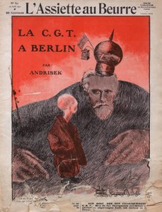 CGT, die französische Gewerkschaft, Titelblatt des französischen Satiremagazins 