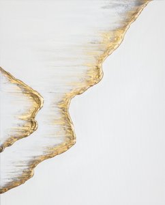 Fließendes Gold Abstrakt