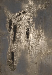Metallisches Grunge-Abstrakt von Anete Purina-Purite
