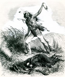 Indianer skalpieren den toten Feind, 1867 von Ange Louis 1815 72 after Janet