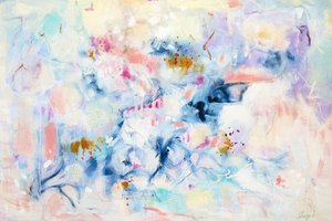 Fließendes Pastell-Abstrakt