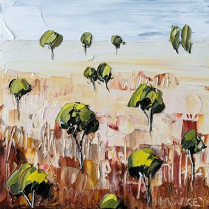 Texturierte Outback-Landschaft
