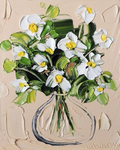 Texturiertes weißes Bouquet