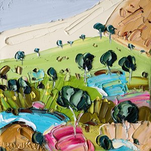 Lebendige Texturierte Landschaft