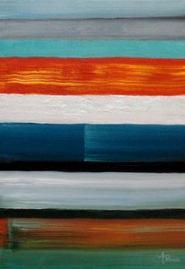 Moderne Gestreifte Horizont von Angeles M. Pomata