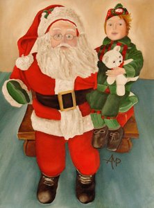Weihnachtsmann und Weihnachtself