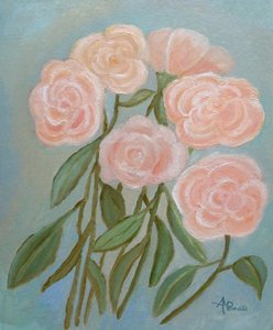 Zarte rosa Rosen