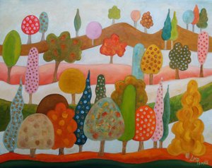 Verspielte Baumlandschaft von Angeles M. Pomata