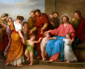 Christus segnet die Kinder (Lasset die Kinder zu mir kommen)