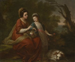 Mrs. Hugh Morgan und ihre Tochter, ca. 1771