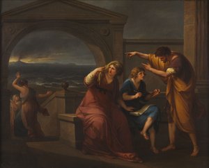 Plinius der Jüngere und seine Mutter in Misenum, 79 n. Chr. von Angelica Kauffmann