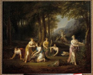 Pluto entführt Proserpina Gemälde von Angelica Kauffman (1740-1807) 18. Jahrhundert. Tours Museum der Schönen Künste