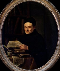 Porträt von Giovanni Battista Martini (Padre Martini) (Pere Martini) (1706-1784). Gemälde von Angelo Crescimbeni (1734-1781). 18. Jahrhundert. Bologna, civico Museo Museo von Angelo Crescimbeni