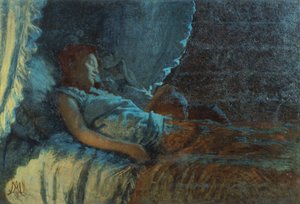 Glückliche Morgendämmerung, von Angelo Morbelli