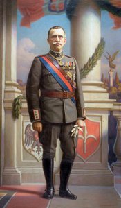 Porträt des Königs von Italien Vittorio Emanuele III