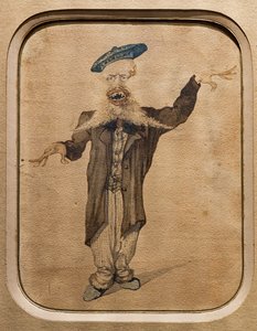 Karikatur von Telemaco Signorini, ca. 1884 von Angiolo Tricca